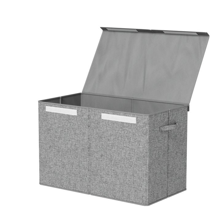 Keezi 1X Kids Toy Box Foldable Grey
