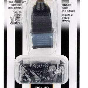 Fox 40 Sonik Blast CMG Pealess Whistle Outdoor Safety Referee Sports Black