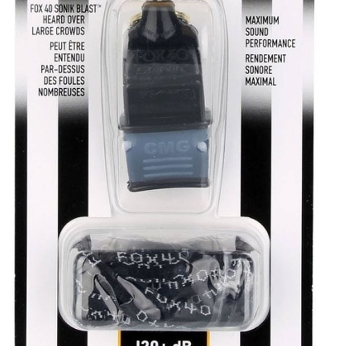 Fox 40 Sonik Blast CMG Pealess Whistle Outdoor Safety Referee Sports Black