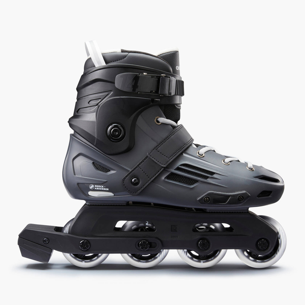 Decathlon - Adult Inline Skates Mf140 Hard Shell - Grey - Au 5.5/6.5 ...