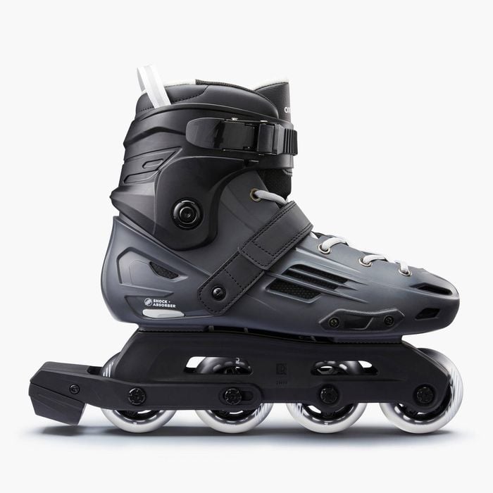 Decathlon - Adult Inline Skates Mf140 Hard Shell - Grey - Au 5.5/6.5 - Eu 39/40