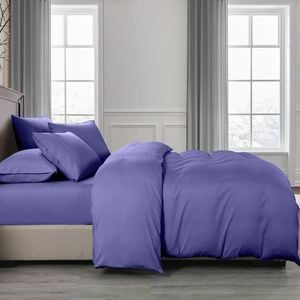 Royal Comfort 2000TC 6 Piece Bamboo Sheet & Quilt Cover Set Royal Blue Queen
