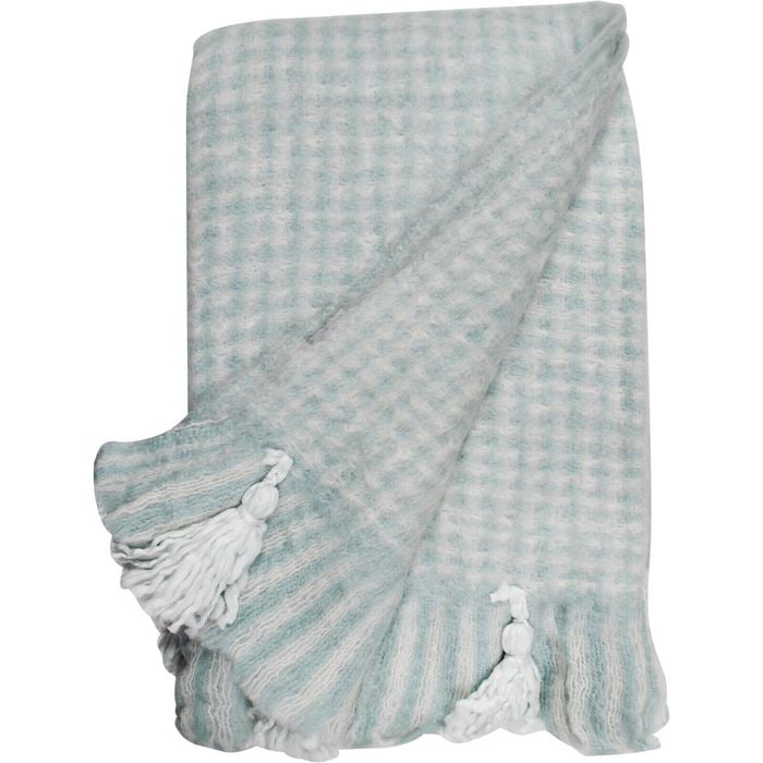 LVD Acrylic Houndstooth Breeze 130x170cm Throw Blanket - Teal