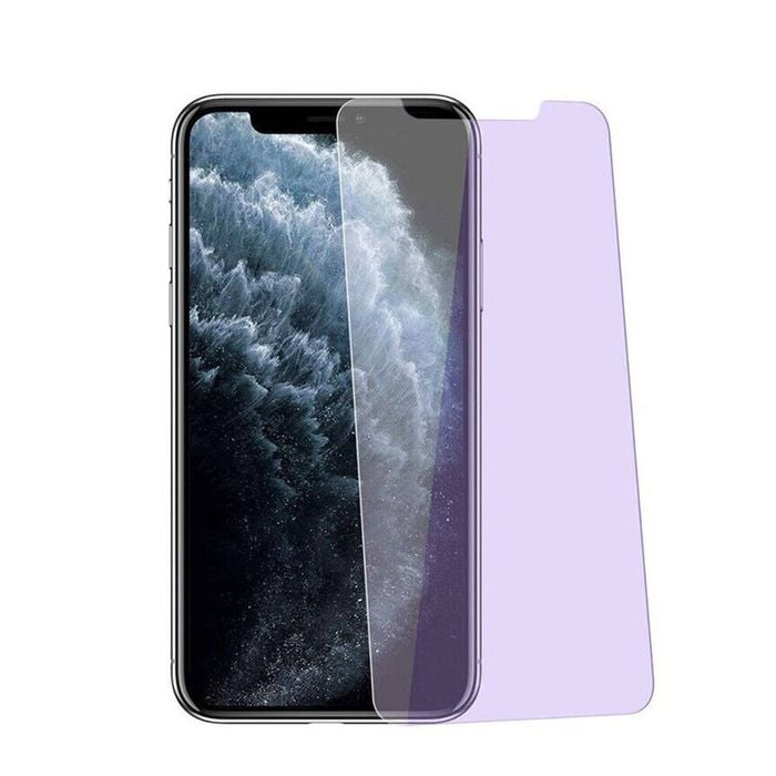 Nuglas 2x Screen Protector Anti Blue Uv Tempered Glass For Iphone 12 Pro Max