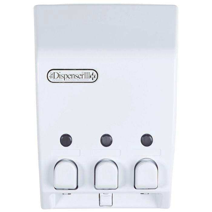 Better Living 430ml White Classic Triple Chamber Shower Dispenser