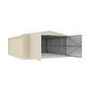Absco Structures 5.64mW x 5.49mD x 2.64mH Classic Cream Double Barn Door Garage