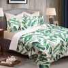 Shangri La 6 Piece Comforter Set Leaves Green Queen