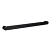 Hotwire 800mm Black Single Horizontal Round Heated Towel Rail