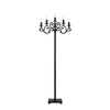 Telbix Emporia Vintage Standing Floor Lamp Light Foot Switch Metal Black Textured