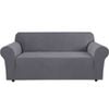 Smarcute 3 Seater High Stretch Jacquqard Textured Sofa Cover Grey