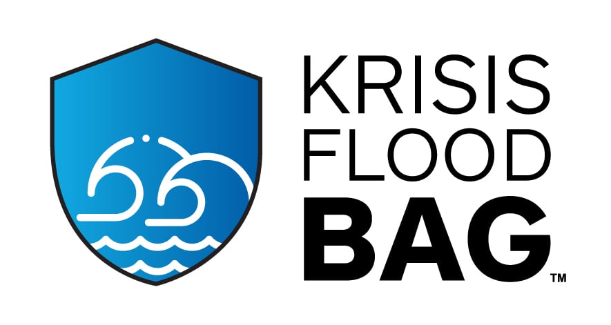 Krisisbag logo with shield in shot