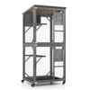 Costway 182cm cat condo house waterproof cat cage enclosure kitty catio pet