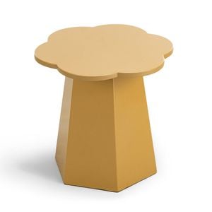 Essie Scallop Mustard Side Table