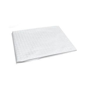 Damask Jacquard Polyester Tablecloth 180cm Round Small Check White