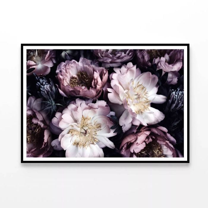 Group of Purple Flowers View  Print 100% Australian Made 90x60cm  (Poster)