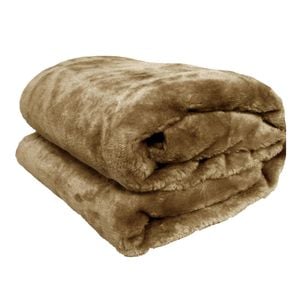 Radisson Bruno Brown Luxury Faux Fur Throw Rug 127 x 152 cm