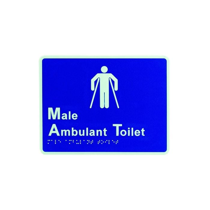 Lockwood Braille Signage Male Toilet BRS1707M