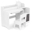 Costway Kids Study Desk & Chair Set White