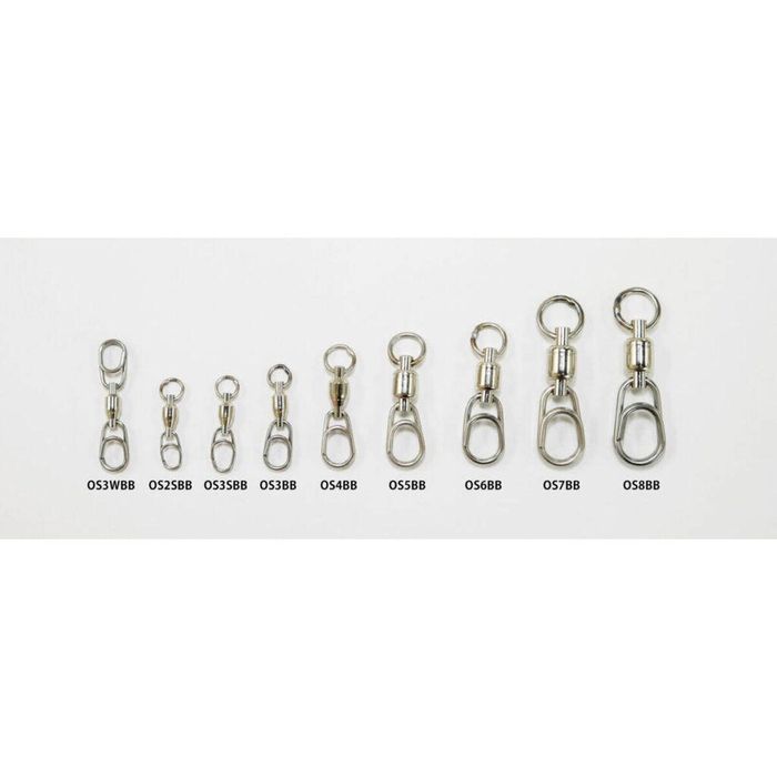 Studio Ocean Mark Heavy Duty Fishing Snap With Ball Bearing Swivel OS8BB (214lb, 2pc)
