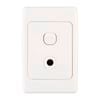 Deta White Switched Fixed Cable Outlet