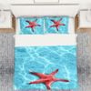 3D Red Starfish 279 Bed Pillowcases Quilt King Single Size