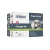 Ikonic Stainless Steel Passage Knob Set - 4 Pack