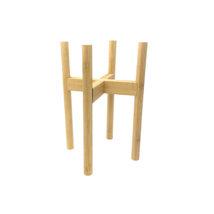 Plantly Co Adjustable Bamboo Plant Stand