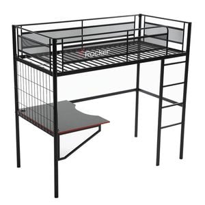 X Rocker Icarus Xl High Sleeper Pc Gaming Single Bunk Bed Frame W/ Built In Desk