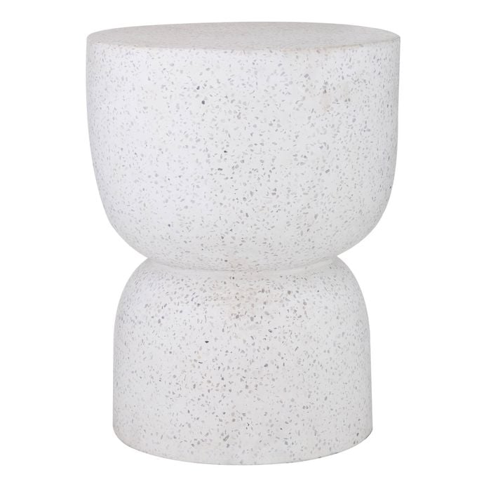 Amalfi Kaia Side Table/stool White 35x35x45cm
