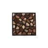 Multi-Purpose Animal Hide Stone Patch Brown with Woollen Fleece Reverse