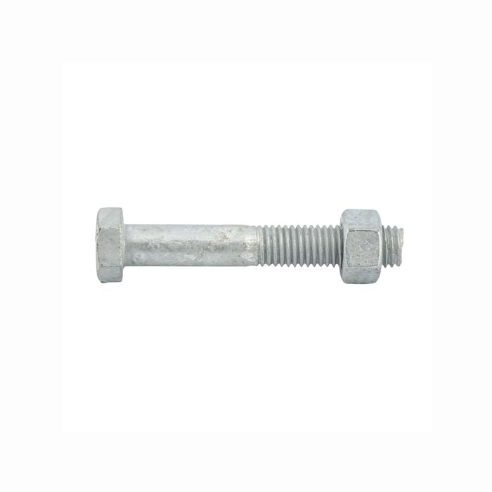 ZENITH M12 x 75mm Hot Dip Galvanised Hex Head Bolts and Nuts