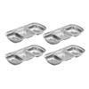 SOGA 20.5cm Silver Divided Sauce Pan – 3 Compartments