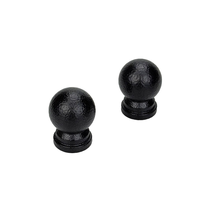 Pillar 16mm Black Ball Curtain Rod Finials