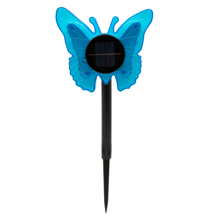 Click Blue Solar Butterfly Stake
