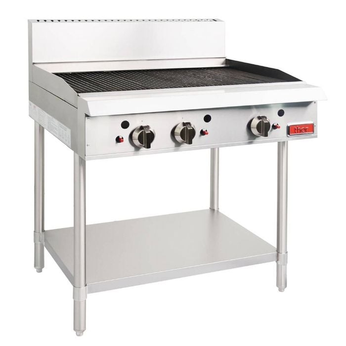 Thor Gas Char Broiler Radiant Manual Controls Flame Failure Natural Gas 36" Tr-cbr236f Ng
