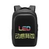 Led Display Laptop Backpack Black