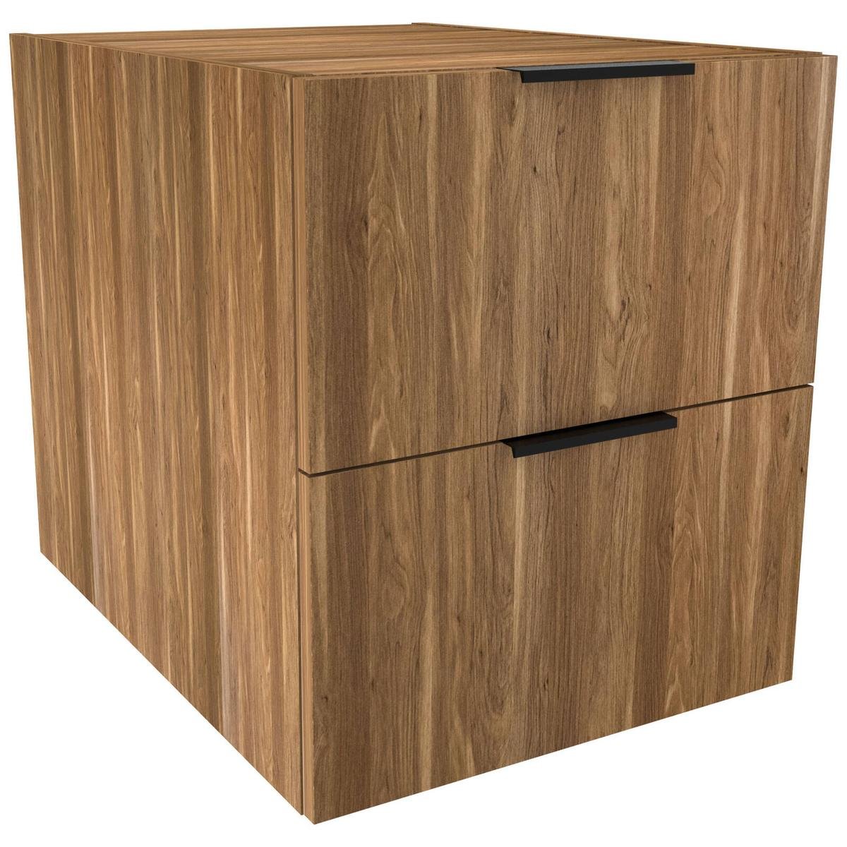 Lugna 512 x 450 x 580mm Cove 2 Drawer Storage Cabinet - Bunnings New ...