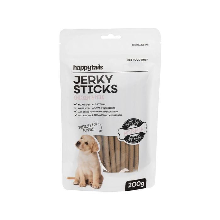 Happy Tails 200g Chicken And Milk Sticks Puppy Treat
