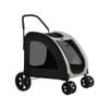 i.Pet Pet Dog Stroller Pram Large Carrier Travel Foldable Strollers 4 Wheels
