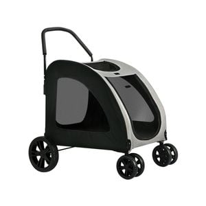 i.Pet Pet Dog Stroller Pram Large Carrier Travel Foldable Strollers 4 Wheels