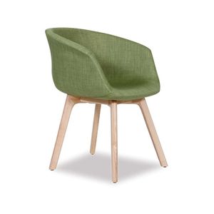 Lonsdale Green Linen Armchair Natural Ash Frame