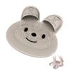 Catzon Shower Foot Scrubber Mat Rabbit-shaped Non-slip Suction-khaki
