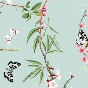 Wallpaper Trader Enchanted Butterfly - Green