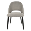 Durafurn Semifreddo Dining Chair Taupe Fabric with Black Beech Wood Legs