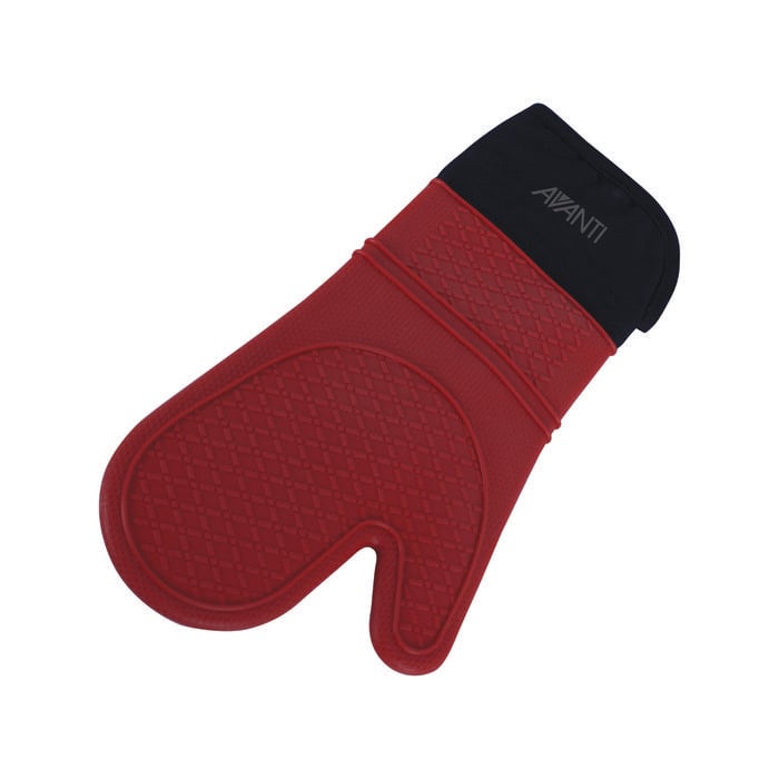 Avanti Silicone Single Oven Mitt - Red