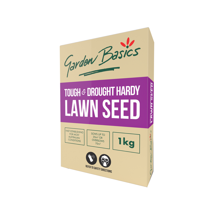 Garden Basics 1kg Tough And Hardy Lawn Seed