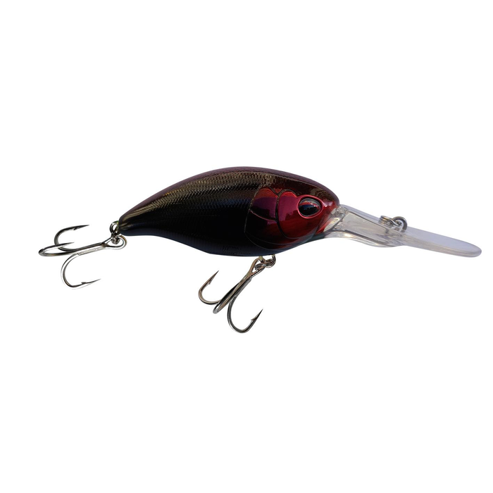 Profishent Chainsaw 65mm Crankbait Hard Body Fishing Lure Red Black Chartreuse