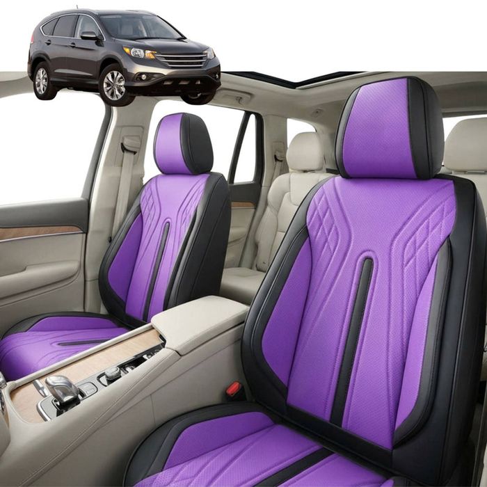 Australian Goose Front Seat Covers for Honda CR-V 2012 - 2017 (RM) - PU Leather, Purple (2pc)
