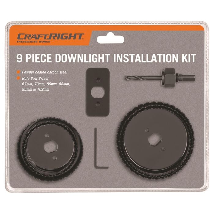 Craftright 9 Piece Downlight Installation Kit