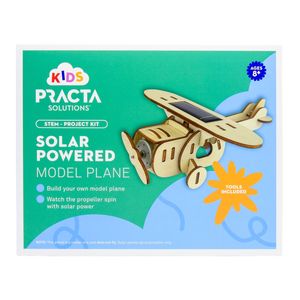 Kids Practa Solar Powered Model Plane STEM Project Kit